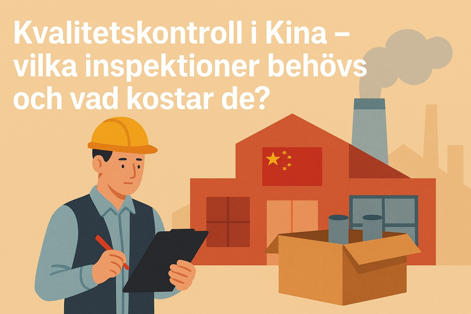 Kvalitetskontroll och inspektion i kinesisk fabrik